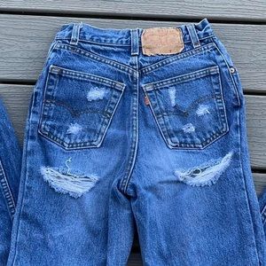 Vintage Orange Tab Levi’s w/ booty slits